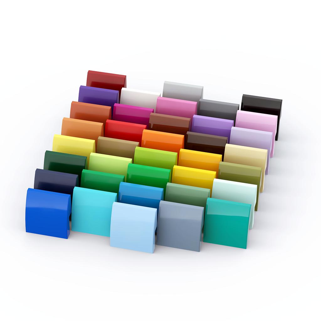 Rainbow Pig MOC Particles 15068 78565 Slope Curved 2 X 2 X 2/3 Building Blocks Parts DIY Assembles Bricks Bulk Model Tech Toys