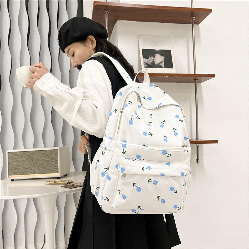 Fashion Backpack Warterproof Nylon Women Anti-theft Shoulder Bag Casual Large Capacity School Bag For Teenager Travel Rucksack