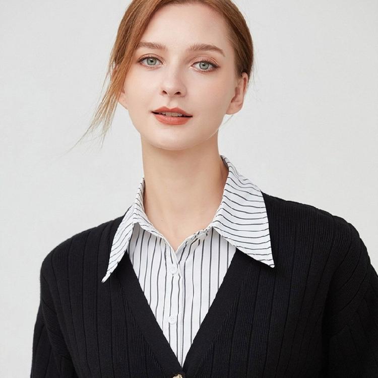 Fashion Versatile Wristband and Detachable Collar Set Shawl Versatile Lapel Detachable Collar Shawl for Dress Shirt