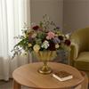 Distressed Gold Vases Indoor Decorative Flower Container for Sitting Room Or Garden Setting