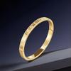 Roman Numeral Stainless Steel Bracelet for Women - Fashionable, Retro, and Fade-Resistant.