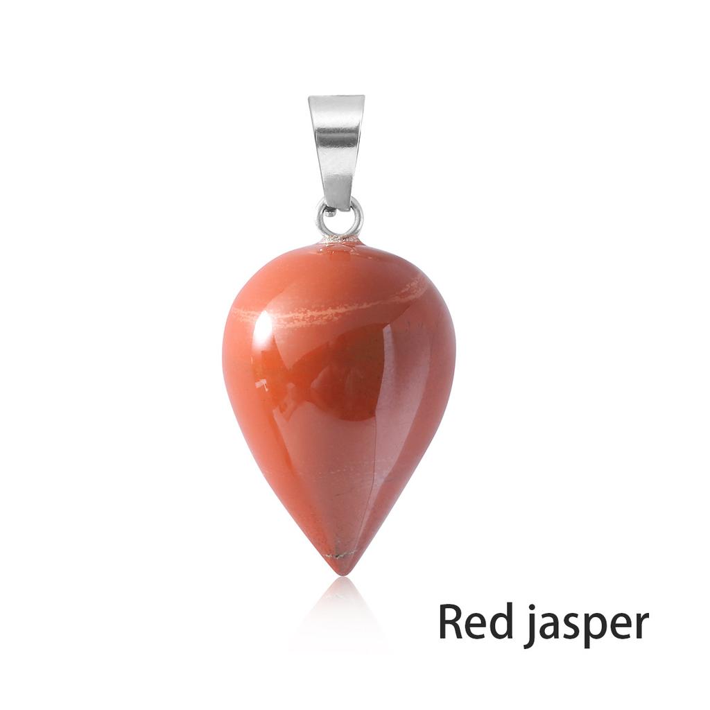 Natural Semi-Precious Gemstone Water Tears Drop Shape Pendant Healing Drop Pendant Charm Stone Necklace Pendant Jewelry