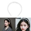 Korean Styles Acrylic Rhinestones Hairband With Faux Pearls Decoration Secure Grip Lightweight For Prom Event