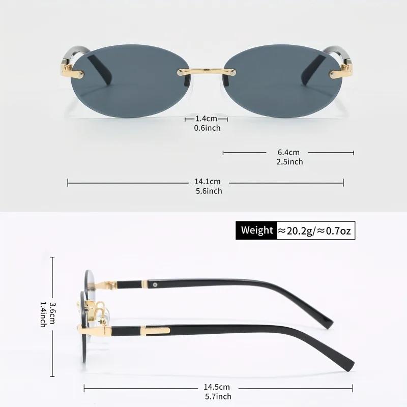 Fashion Vintage Small Frame Oval Metal Sun Glasses for Men Women Cycling Outdoor Summer Colorful UV400