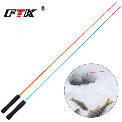 FTK Canne da pesca sul ghiaccio da 85 cm, leggere e facili da trasportare