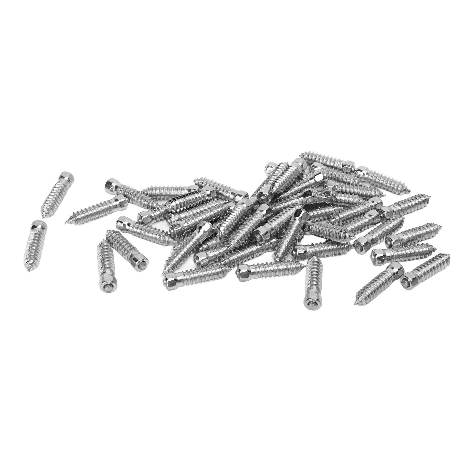 

50Pcs Snow Anti Skid Tire Studs Screws M6x6mm Snow Tire Spikes for Racing Car Forklift Motorcycle Off Road Vehicle