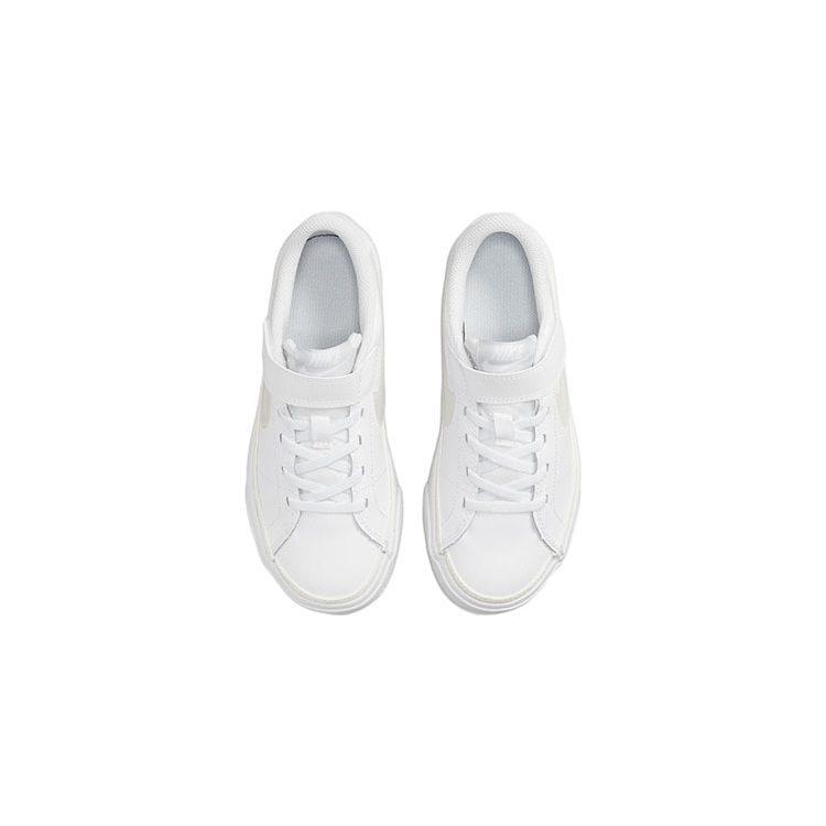 Nike Court Legacy Low Top Skateboard Shoes White Children Aged 3 7 Years Old DA5381-114