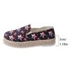 Large size casual single shoes new pattern linen platform versatile lazy shoes Tea