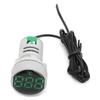 AC 50 380V Temperature Indicator Light LED Digital Displayed Thermometer  20 199 Celsius (Green)