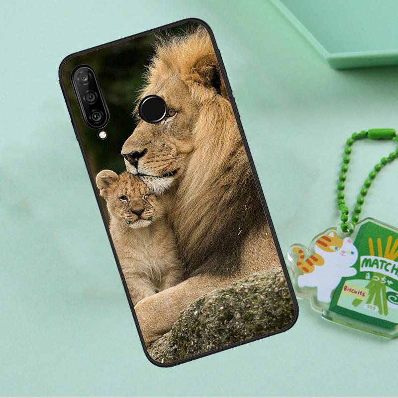 Lion Alpha Male Cub For Huawei Nova 10 9 SE 5T 12s 12i 11i Y91 Y90 Y60 Y70 Y72 Y61 P20 P40 P30 Lite P60 Pro Case