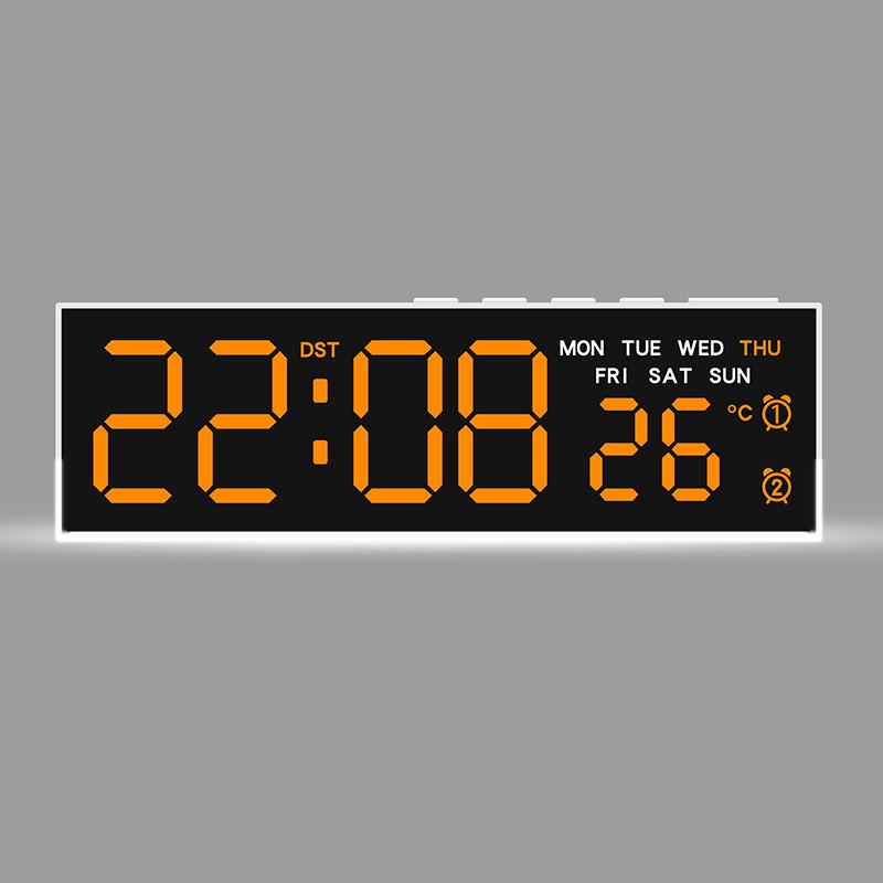 Modern Minimalist Led Alarm Clock With Temperature Display And Night Light For Bedroom Decor