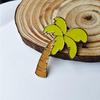 European & American Summer-Style Coconut Tree Brooch Pin