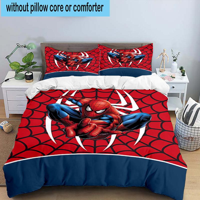 3pcs Spider 3pcs Bedding,Including 3pcs Duvet Cover And 2pcs Pillowcases Perfect for Christmas,Ideal for Bedroom, Dormitory