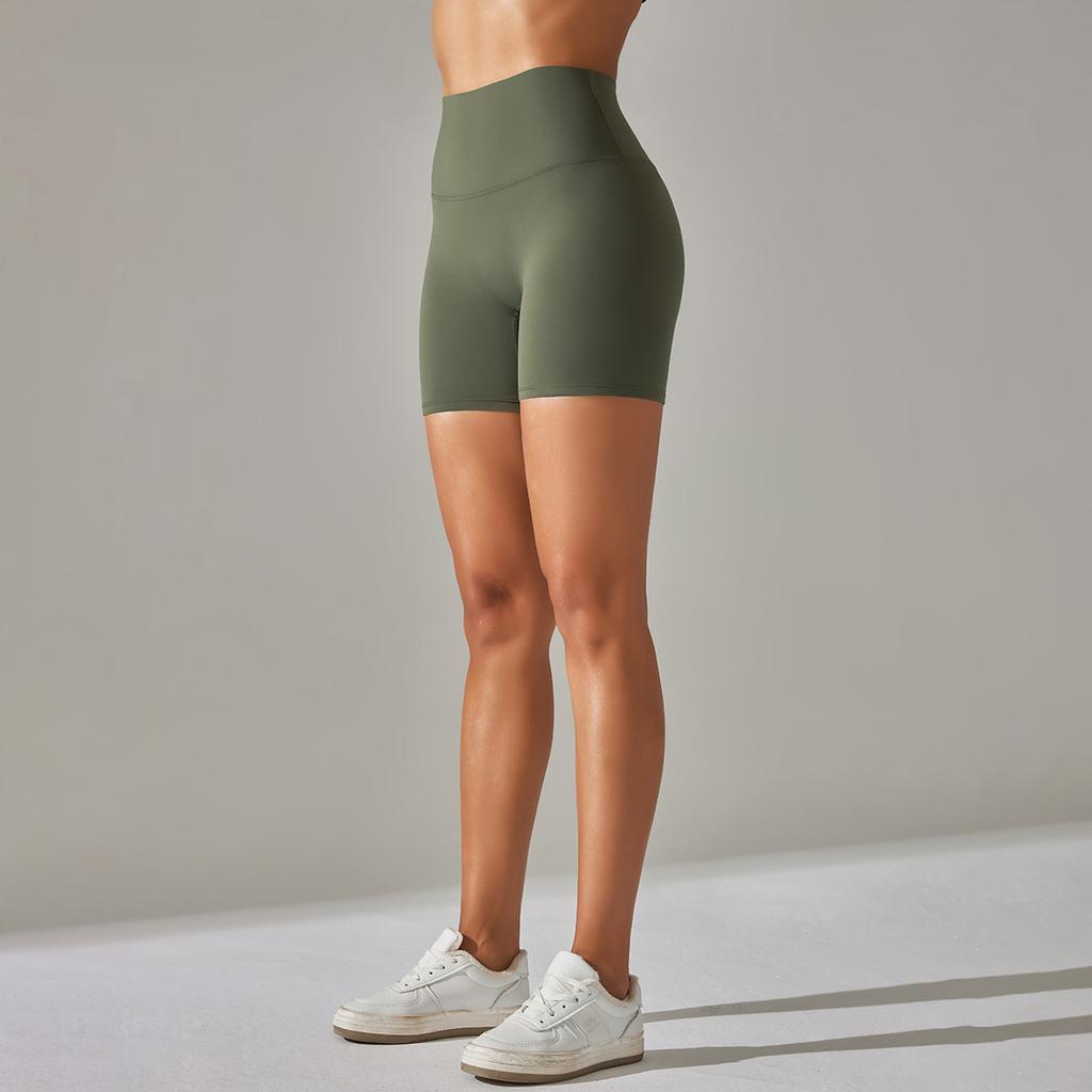Align Damen-Yoga-Shorts mit hohem Bund – butterweich und federleicht! Ideal zum Laufen, Radfahren und für Fitness. 31 Farben.