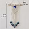 Bohemian Macrame Evil Eye Wall Hanging, Handmade Cotton Rope Decor With Turkish Nazar Amulet, Boho Home Wall Art