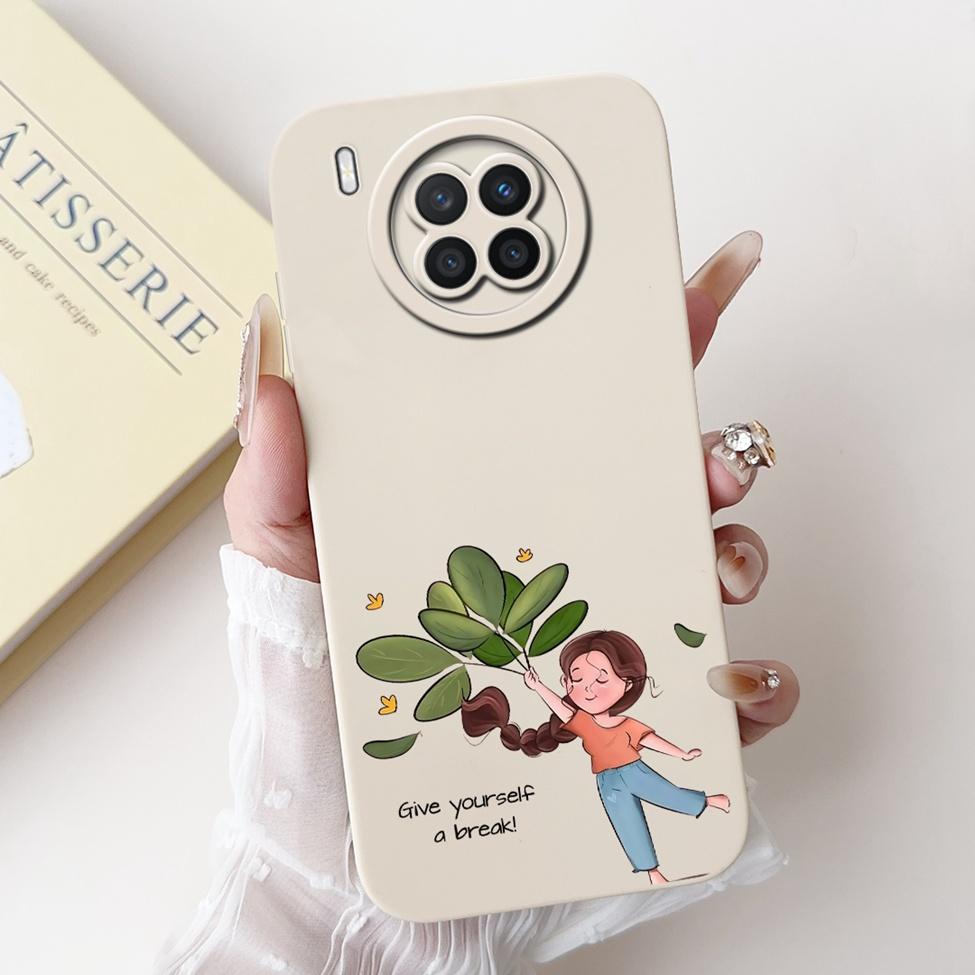 

For Honor 50 Lite Case Covers NTN-L22 Luxury Flowers Kawaii Girls Cute Cool Shockproof Phone Case Honor 50 Lite Back Cover Funda Honor 50 Lite