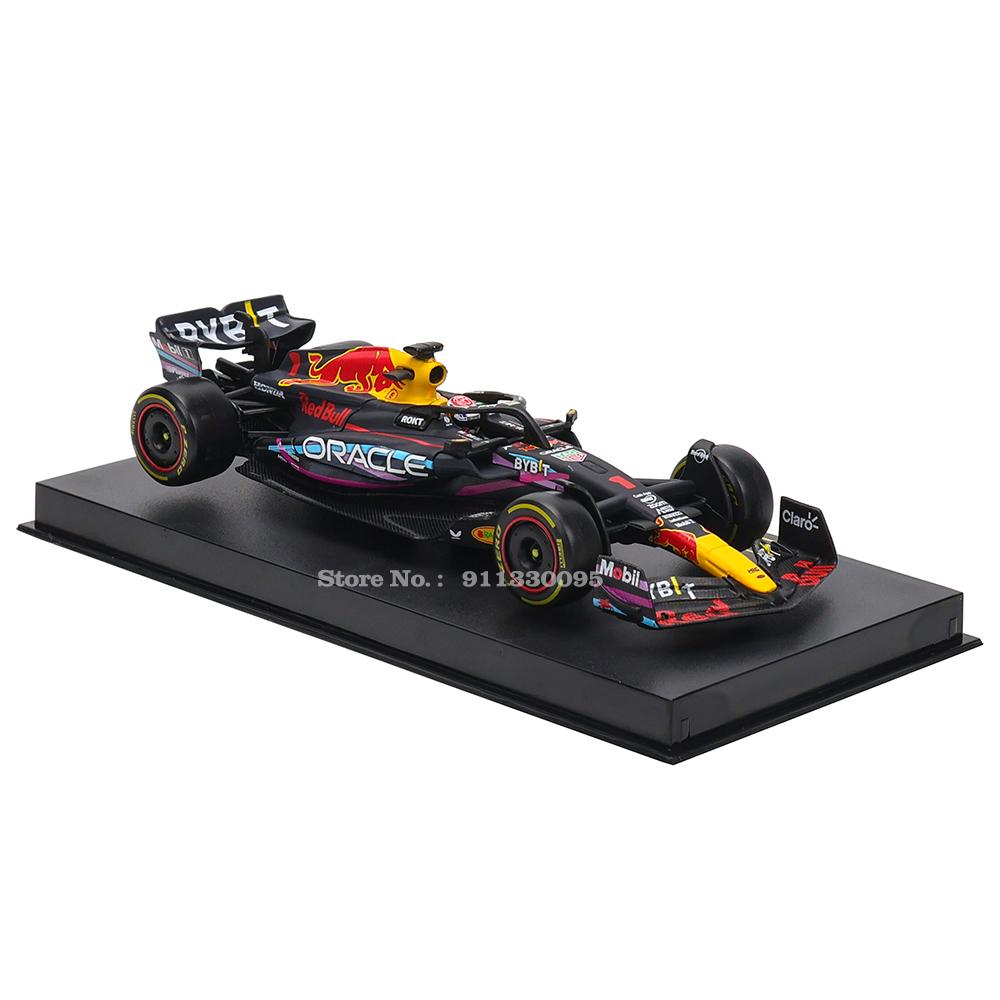 Bburago 1:43 New F1 Red Bull Racing Rb19 Miami 1# Verstappen 11# Perez Special Paint Formula One Alloy Super Toy Car Model