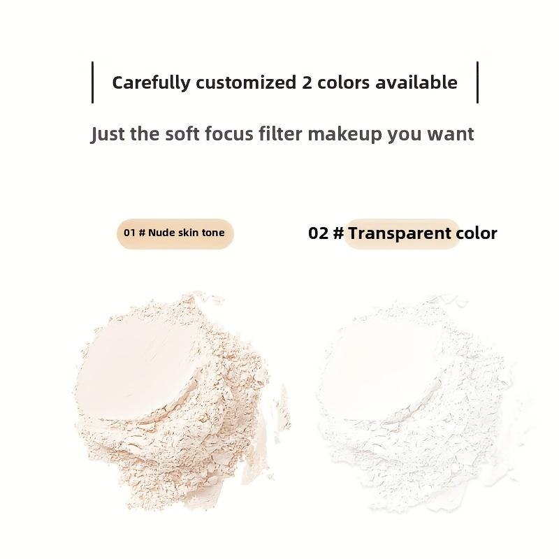 Loose powder setting, refreshing setting, long-lasting oil control, long-lasting makeup retention, evening care powder.
