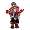 Ceramic Clown Figurine Doll Circus Entertainer Sculpture Statue With Colorful Costume For Home Office Shelf Displaying