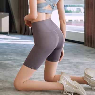 Sports Shorts European and American Peach Women's Yoga Pants Five-point Hip Lift High Waist Tight Backing Fitness Pants Sports Leggings Shorts