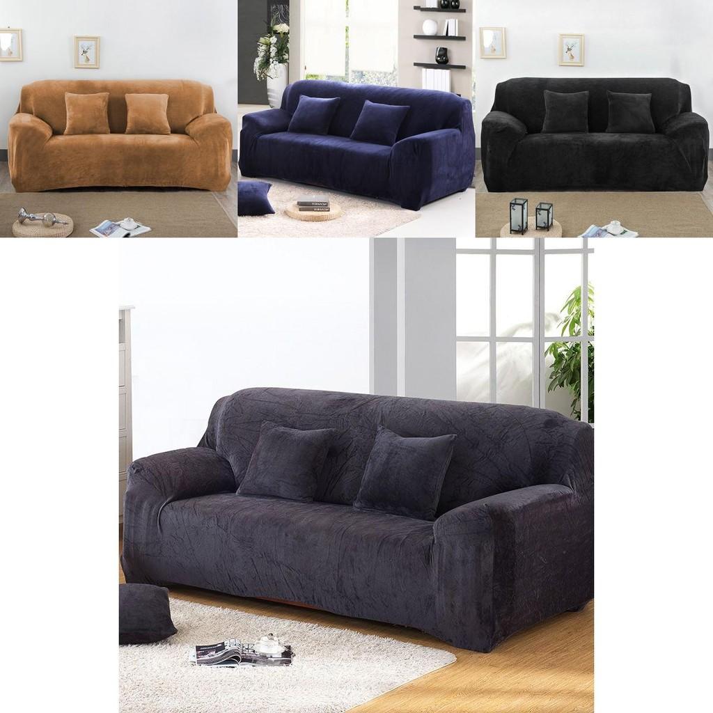Durable Easy Fit Sofa Slipcover Plush Velvet Cover With Excellent Elasticity For Sofas