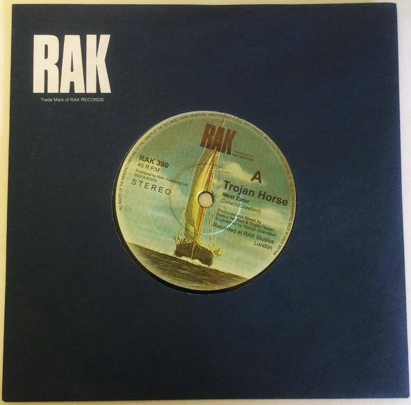 

7inch Record TROJAN HORSE Meat Eater RAK390 RAK 2014 UK Rock Used