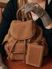 Allincomplete Luna Suede Card Wallet (Camel)