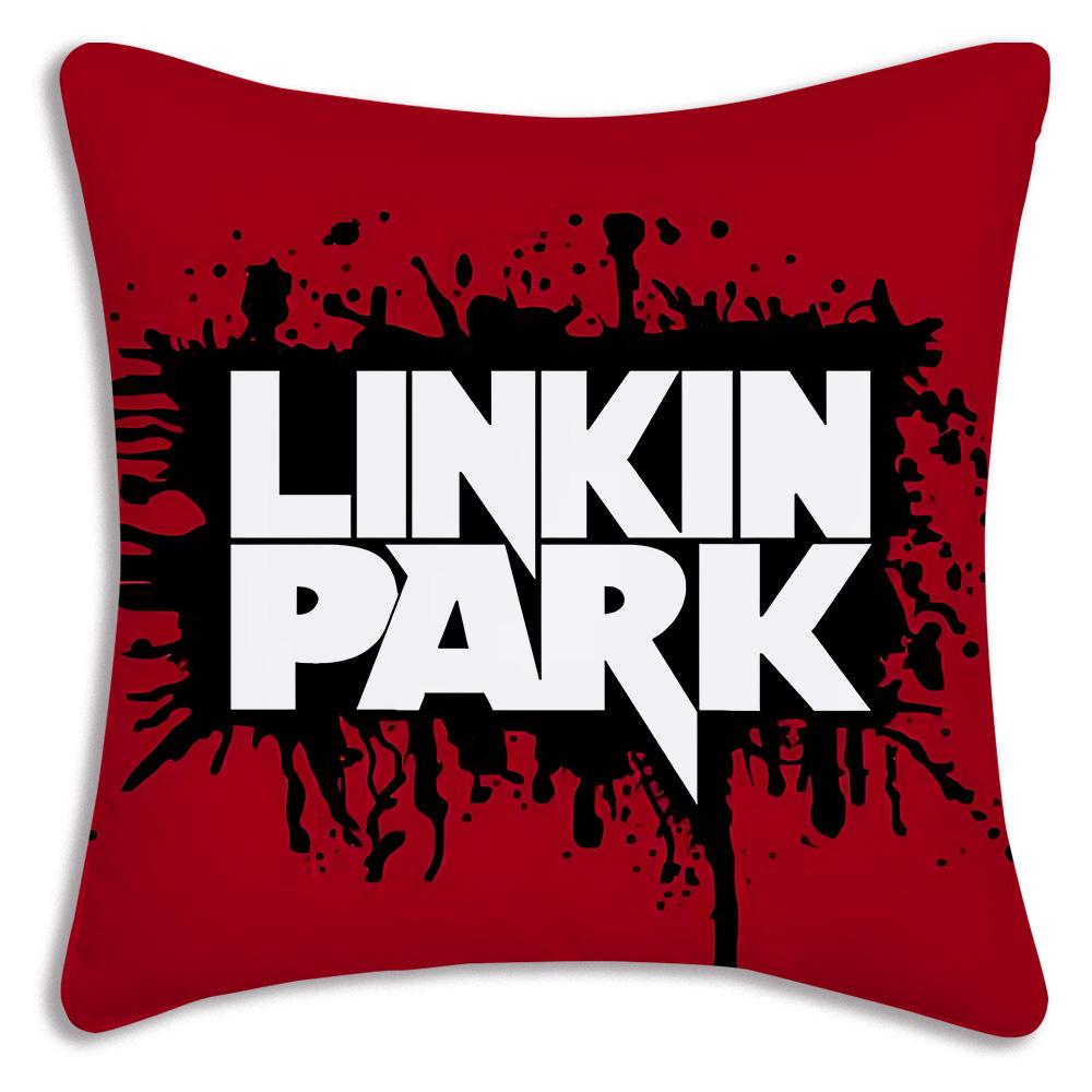 World Famous Rock Band Linkin P-Park Pillow Covers Sofa Decorative Home Double-Sided Printing Short Plush Cute Cushion Cover
