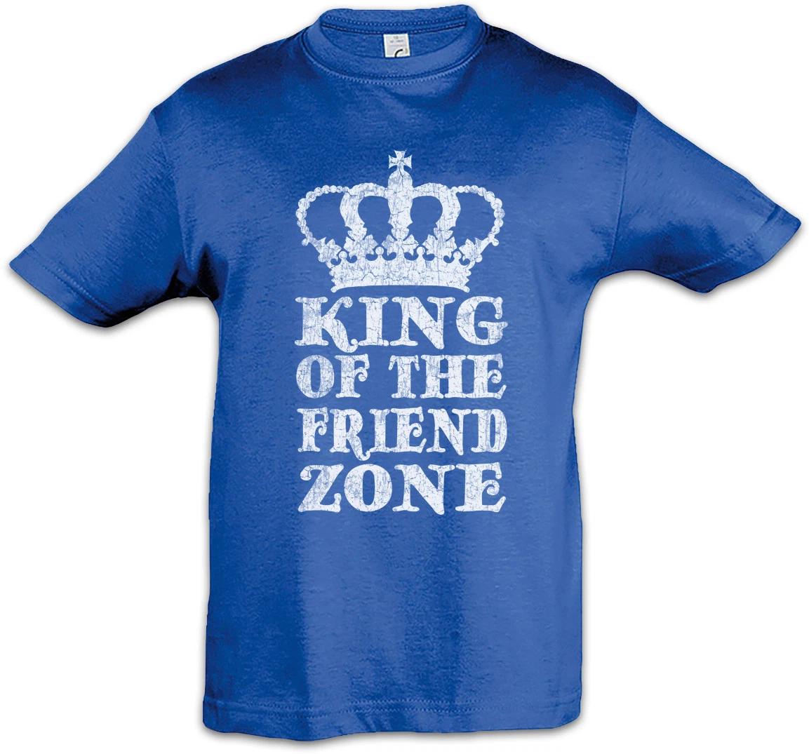 King Of The Friend Zone Kids Boys T-Shirt End Zone pays off Fun Single Forever 120