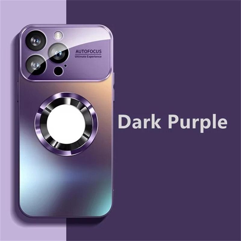 Luxusní Titanium Metallic Color Matte Magnetic Case pro iPhone 16 15 14 13 12 11 Pro Max Plus Case pro Magsafe Wireless Charge