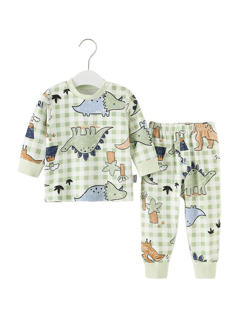 Kleinkind Baumwoll Zweiteiler: Cartoon Oberteil & Hose für Alter 0-6