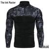 2023 Men's European Military Style Camouflage Long Sleeve Fitness T-shirt