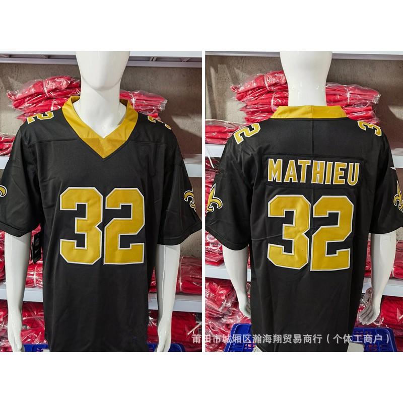 Saints Football Jersey Embroidered American Shirt Unisex Sports Top Breathable Team Game Wear
