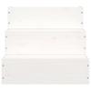 Vidaxl Pet Stairs, White, 40X37.5X35 Cm, Solid Pine Wood
