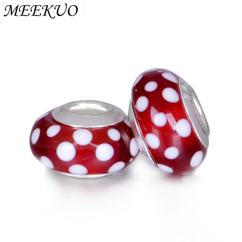 Tibetan Silver Large Hole Beads: DIY Jewelry Spacer & Mickey Glass Beads