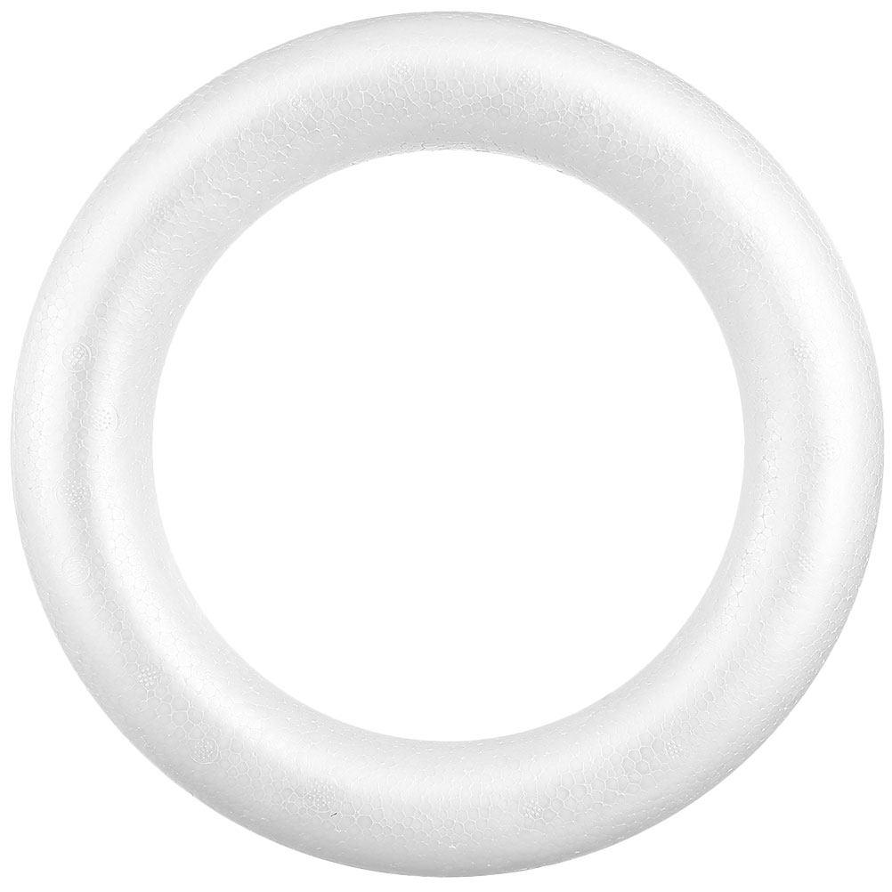 DIY Round Foam Circle Unfinished Craft Ring Painting Wreath Party Decoration Foam Circles for Crafts Novelty Foams Circle