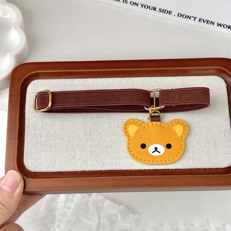 Creative Cartoon Little Bear Notebook Straps Kawaii Adjustable Elastic Loose-Leaf Notebook Band Binding Rope Binder Strap