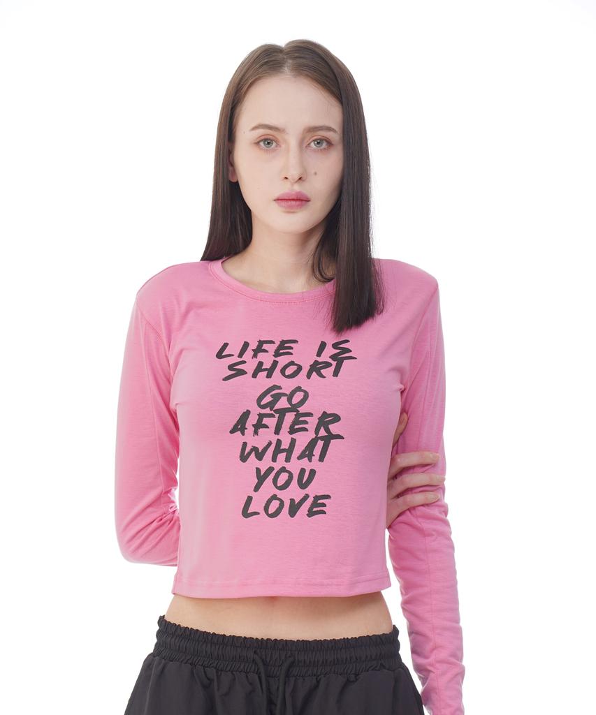 D.XO.H Life Semi-Warmer Crop Top Pink