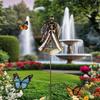 Solar Grave Lights Solar Powered Outdoor Grave Stake Lights Waterproof Elegant Memorial Remembrance Lighting For Loved Families
