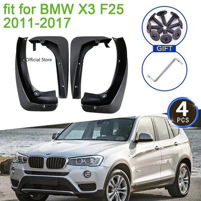 4x for BMW X3 F25 2011 2012 2013 2014 2015 2016 2017 Car Mud Flaps Mudguards Splash Guards Front Fender Wheel Baffle Accessories