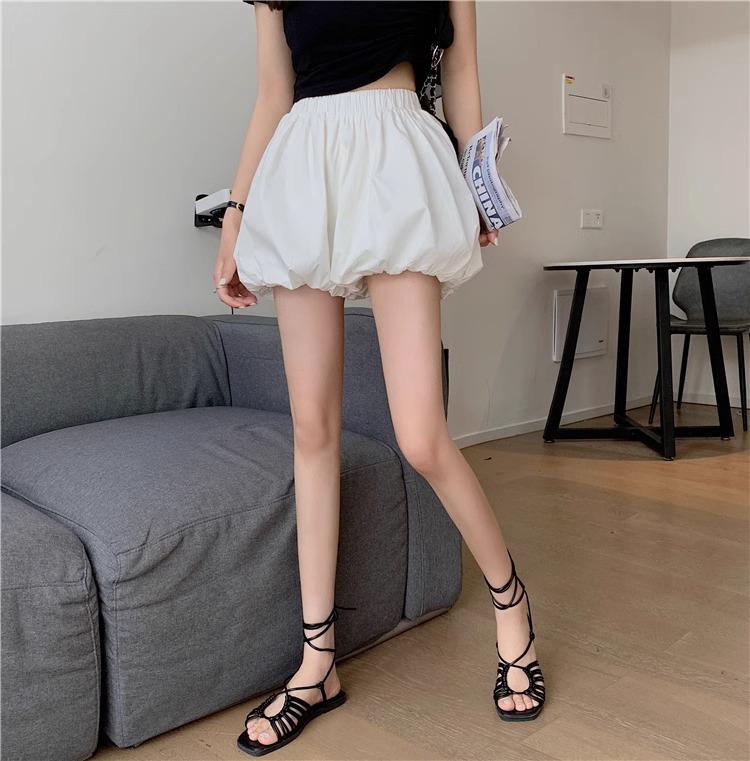 Women's White High Waist A-Line Layered Short Skirt - Spring/Summer 2026 Slim Fit