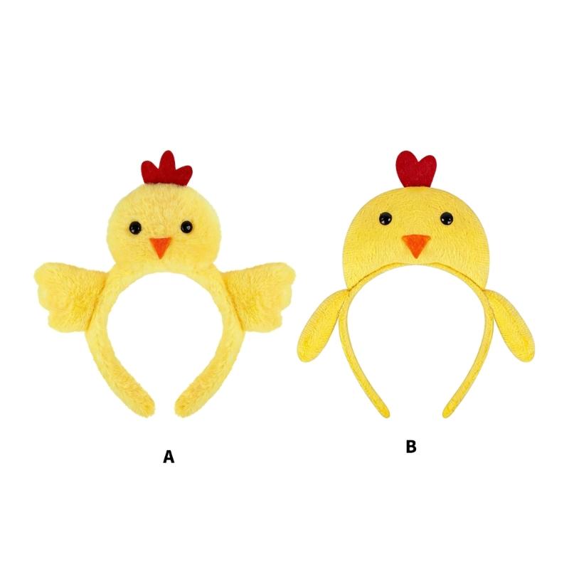 Cute Cartoon Chicken Hair Accessory Comfortable Stretchy Headband Fun Photoshoots Props For Boys And Girls