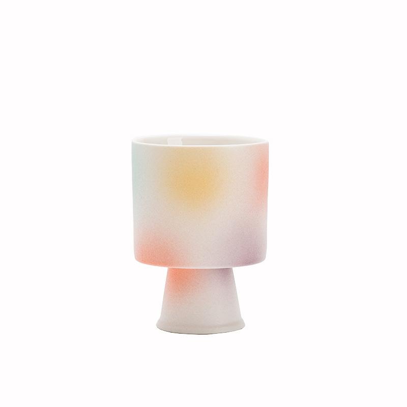 High value ins ceramic cup fun DIY dessert cup creative milkshake cup juice coffee cup household tall water cup