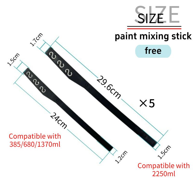 385/680/1370/2250ml Disposable Paint Mixing Cup Calibrated Cup Plastic Mixing Stick Liquid Container Measuring Cup H/O Quick Cup