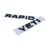 1PC ABS Car Rear Emblem Trunk Badge Sticker for Octavia Kodiaq Karoq Superb Rapid Fabia Kamiq Yeti 4x4 Letter Logo Accessories