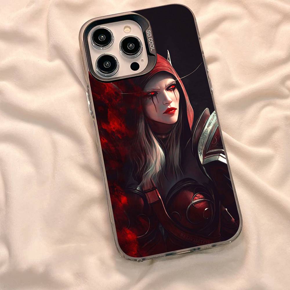 W-World Of W-Warcraft Game Retro Phone Case For IPhone 16 15 14 13 12 11 Pro Max 17 Plus Colorful Cover