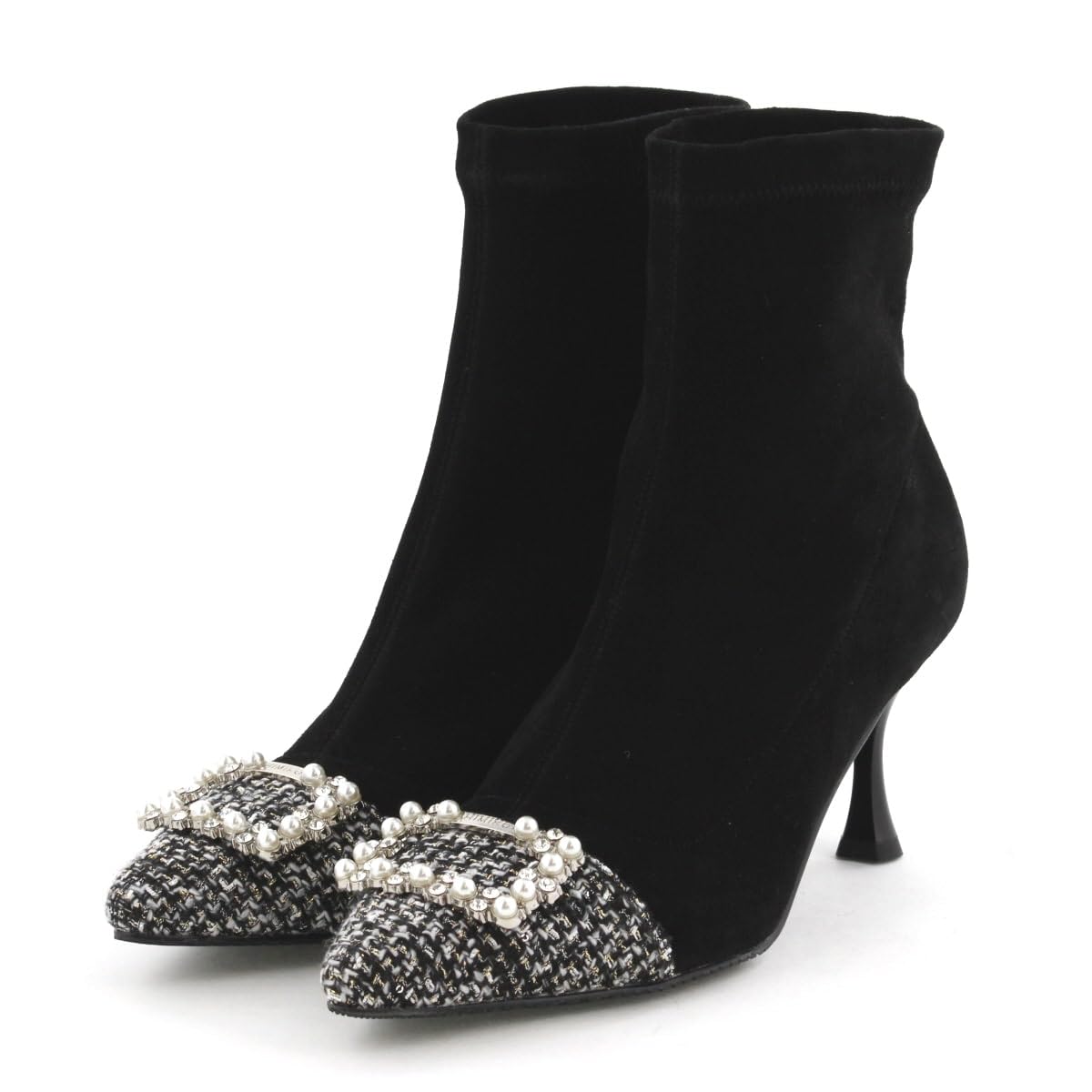 

HIMIKO / Himiko / Original Jewel Pointed Toe Heel Boots / 631423 Black / C220