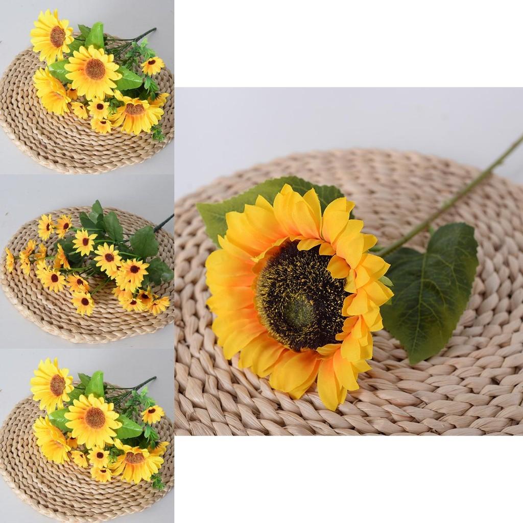 Sonnenblume Kunstblumen-Set für Fotografie-Hintergründe und Heimdekorationen mit realistischem Design
