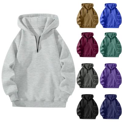 Gefütterte Herren-Sweatshirts, Fleece-Pullover, Basic-Oberteile, warme Winter-Sweatshirts, übergroße Herren-Fleece-Sweatshirts mit Kapuze