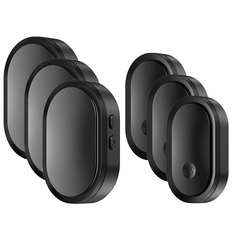 Kajias A99 Black Wireless Long-Range Smart Music Doorbell for Elderly Caller.